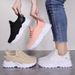 Women's Versatile Summer Plus Size Fly Woven Breathable Casual Shoes, Soft Sole, Non Tiring Women's Shoes_vogvips.com