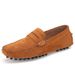Men's Shoes Classic Casual, Versatile Slip On Loafers, Plus Size, Genuine Leather, Breathable And Comfortable._vogvips.com