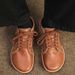Hot Sale Men Womens Shoes Leather Wide Barefoot Shoes Soft Sole Male Casual Shoes Fashion Wear Wear Resistant Women Men Sneakers_vogvips.com