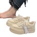 Ant City Korean Style White Niche Design 2025 New Versatile Thick Soled Canvas Women's Casual Beggar Board Shoes_vogvips.com