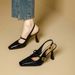 Baotou Sandals Women's 2026 Summer New French Square Head Stiletto High Heels One-word Buckle Mary Jane Single Shoes Women_vogvips.com