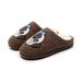 Autumn Winter Pug Cotton Women Home Indoor Cartoon Soft Sole Warm Non-Slip Slippers For Men_vogvips.com