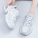 Starry Night Flight 2026 Spring New Thick Sole Height Increasing Breathable Mesh Dad Shoes For Women Casual Versatile_vogvips.com