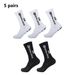 Premium Football Socks With Grip Dots - Breathable, Anti-Slip, Moisture-Wicking Sports Socks For Men & Women (5-Pack, Assorted Colors)_vogvips.com