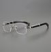 New High-End Frameless Reading Glasses Men, Fashionable Sophisticated, Blue Light Blocking, High Definition, Suitable_vogvips.com