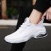 Spring and Autumn Air Cushion Sports Low cut Soft Sole Breathable Running Men's Solid Color Simple Casual_vogvips.com