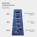 New breathable compression socks Athleisure pressure calf socks matching striped leg socks_vogvips.com