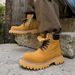 Rhubarb Boots, Thick-soled Heightening Martin Boots, Men's High-top Retro Boots, Men's Boots._vogvips.com