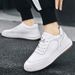 Men's Shoes Four Men's Casual Shoes Microfiber Leather Little White Shoes Men's Board Shoes Leather Shoes_vogvips.com