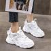 In Stock Dad For Women Ins Trend Autumn Women's Shoes 2024 New Versatile Platform Thick Sole Sneakers_vogvips.com