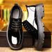 Men's Thick Sole Dress Shoes Oxfords Leather Wedding Shoes_vogvips.com