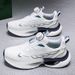 Unbeatable Quality Breathable Ultra Light Sports Men's Popcorn Sole, Anti Slip Rotating Button Running Shoes, Leather_vogvips.com