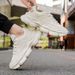 Fashion Men's Shoes 2025 New Thick Soled Lace Up Tennis Sports Mesh Jogging Shock-absorbing Outdoor Anti Slip Training Shoes_vogvips.com