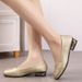 New Chinese-style Women's Shoes, Comfortable Versatile, Low-cut, Low-heeled, Chunky Heel, Sole Soft Upper, Fashionable_vogvips.com