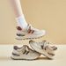 Dad Shoes Female Student Sports And Leisure Street Shoes Mesh Breathable Heightening Shoes_vogvips.com