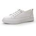 Women's White Sneakers Made Of Top-layer Cowhide, 2026 New Model, Versatile Large-size Women's Shoes, Spring And Autumn Soft-soled Casual Slip-on Shoes_vogvips.com