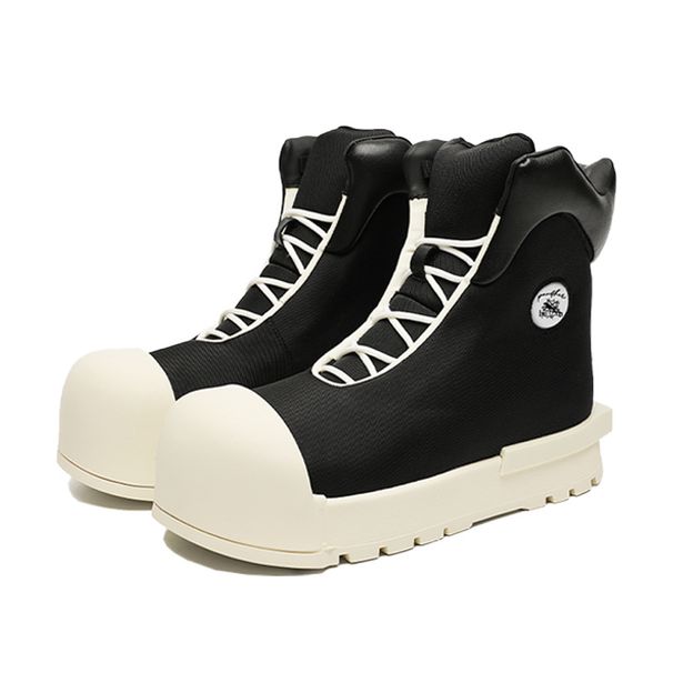 Big Head Martin Boots Thick Sole Heightening Round Head High Top High-end Sports And Leisure Men's Shoes_vogvips.com