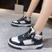 Spring Women's High-Top White Sneakers - Style Flat Casual Shoes | Streetwear Fashion A1052_vogvips.com