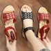 Summer New Women's Sandals, Non-slip, Fashionable, Casual, For Middle-aged Mothers, Wholesale From Street Vendors,_vogvips.com