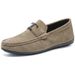 Men’s Shoes Summer New British Style Fashion Trend Slip On Lazy Shoes Casual Dou Shoes_vogvips.com