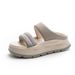 Thick-bottomed Outer Wear Heightening Women's Breathable And Versatile Casual Slippers With Water Diamonds, One-word Cool Slippers_vogvips.com