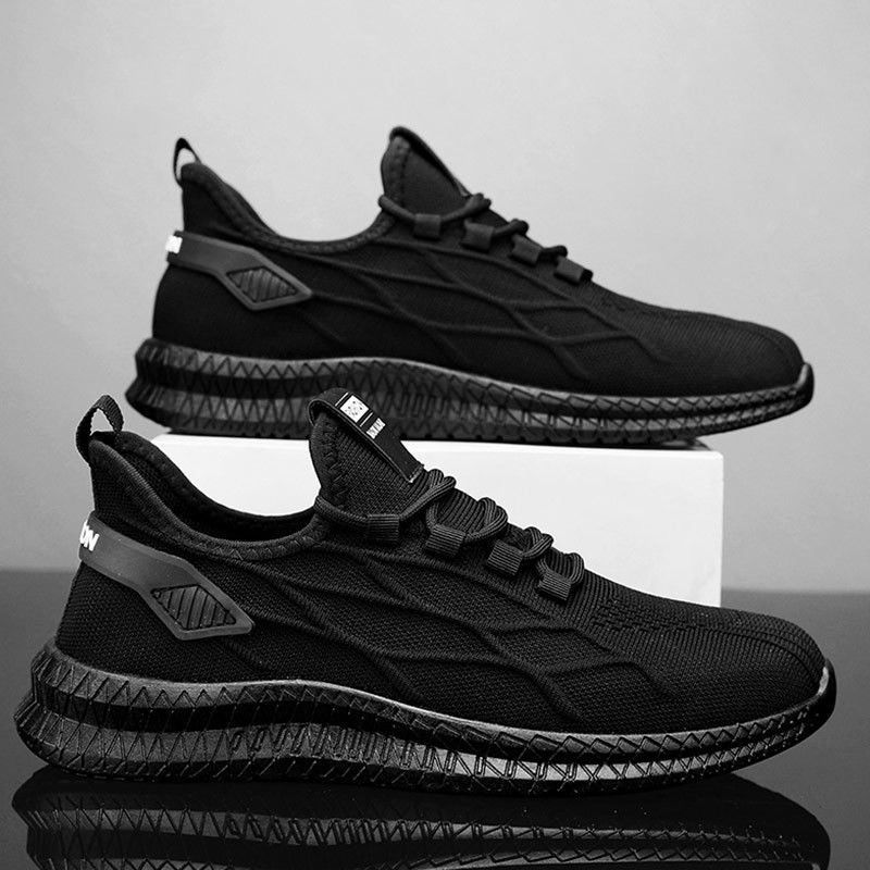 Men's Sports Summer New Breathable Fly Woven Mesh Versatile Casual Men's Outdoor Lightweight White Shoes_vogvips.com
