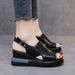 SHLIANG Thick Bottomed Sponge Cake Design Women's Sandals Summer Outerwear Lace-Up Strap Casual Shoes Plus Size High Heels for Women Y0247_vogvips.com