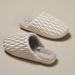 Simple Pleated Cotton Slippers, New Season, High-end Indoor Home Waterproof And Plush Warm Feeling_vogvips.com