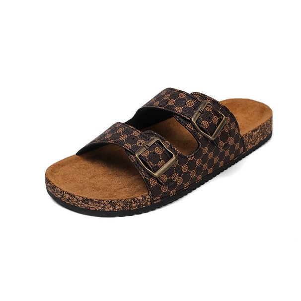 New Design Large Size Men's Soft Cork Soles For Outdoor Wear On The Beach, Light And Comfortable For Home Use, Non Slip_vogvips.com