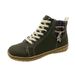 New Large Snow Flat Heel Martin Winter Cotton Short Boots Women's_vogvips.com