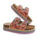 2026 Summer New Model Foreign Trade Plus Women's Casual Comfortable Thick-Soled Double-Strap Rhinestone Sandals One Size_vogvips.com