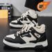 Winter Men's High-Top Fleece-Lined White Shoes, Trendy And Versatile, Thick-Soled, Extra-Warm Cotton Sneakers, Sports Sh_vogvips.com