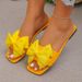 Flats Flat Casual Beach Slippers Summer Fashion Bow Tie Sandals Lightweight Outdoor Shoes For Slides Women_vogvips.com