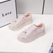 Women's Fashion Low-Top Sneakers With Crystal Rhinestones, Sweet Style Platform Casual Shoes - Comfortable, Lightweight & Versatile_vogvips.com