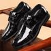New Spring And Autumn Buine Formal Leather Korean Style Youth Slip-On Large Size Men' Groom Photography Wedding_vogvips.com