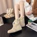 Women Boxing Boots 8Cm Height Increasing German Training Lace Trim Thick Sole Martin Fashion Versatile Boxing Boots Small Size_vogvips.com