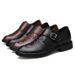 Crocodile Pattern Casual Men's Leather Shoes Platform Shoes Large Size Shoes_vogvips.com