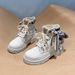 Ripped Denim Martin Boots For Women 2025 New Thick Sole Autumn Lightweight Breathable_vogvips.com