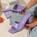 Women’s Shoes New Style Clip On Thick Heel Unique Women's Sandals Long Term_vogvips.com