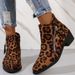 Cross-Border Plus Size Leopard 2024 Autumn Winter New European And American Style Side Zipper Single Boots For_vogvips.com