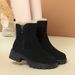 Women's Snow Boots, Women's Boots, Comfortable New Autumn And Winter Versatile Short Tube Anti Slip And Thick Velvet Warm Cotton Shoes_vogvips.com