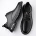 Leather British Thick-Soled Casual Derby Shoes Men's Formal Wedding Work Low-Top Martin Boots Wholesale_vogvips.com