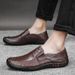 Men's Casual Shoes Doudou Layer Leather Shoes Men's Shoes Casual Shoes_vogvips.com