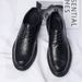 2025 Spring New Versatile Black Genuine Breathable Soft Sole Business Casual Men's Leather Shoes_vogvips.com