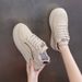 Little White Shoes Schoolgirl Trendy Versatile Platform Single Shoes Casual Shoes_vogvips.com