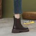 Thick-Soled Martin For Women British Style 2023 New Summer Thin Tube Brown Ankle Boots_vogvips.com