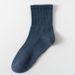 Pure Cotton Socks Spring And Summer, Thin, Antibacterial And Deodorant, Mid Tube Socks For Men And Women, Pure Black, White And Gray_vogvips.com