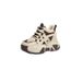 755 Winter New Korean Style Height-Increasing Casual Dad Thick-Soled Wedge Student Versatile Color-Block Women's Shoes_vogvips.com