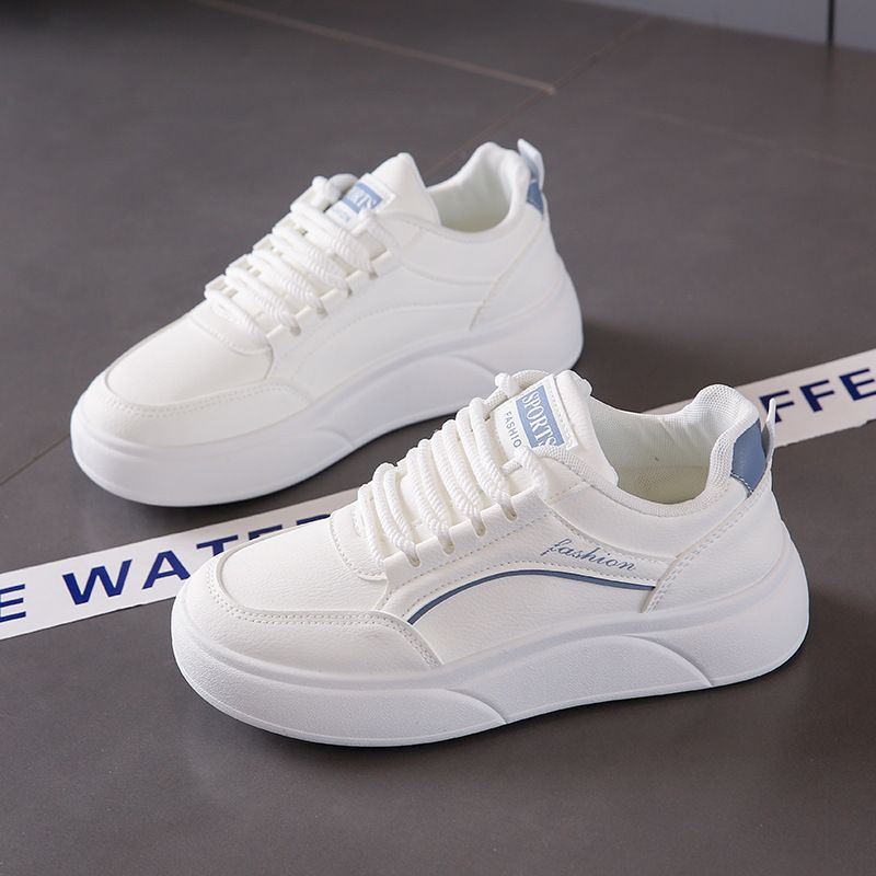 Little White Shoes Schoolgirl Trendy Versatile Platform Single Shoes Casual Shoes_vogvips.com