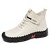 Women's Martin Boots High Top Large Size Women's Shoes Short Boots Cotton Shoes Versatile Fashion Warm Flat Bottom_vogvips.com